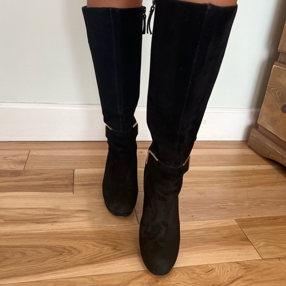 Nine West black knee high boots size 7. - Picture 2 of 2